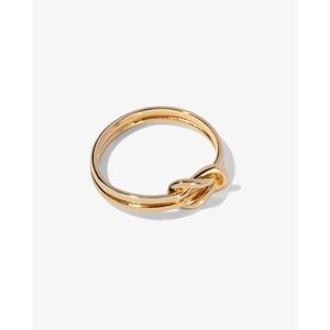 MADEWELL PROMISE AND KNOT RING IN ALLERGY FREE BRASS GOLD SIZE 8 BNWOT